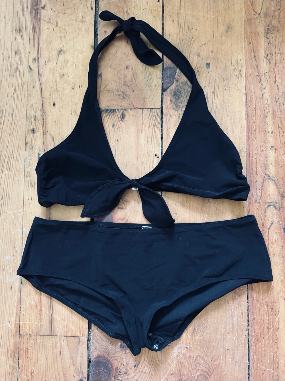 NWOT Emporio Armani two-piece bathing suit.